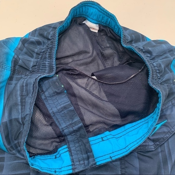 Speedo Swim Trunks Board Shorts Adult Size L Multicolor Nylon Mesh Lined Men - Picture 5 of 8